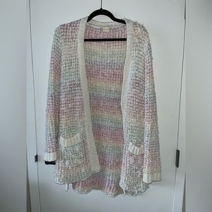 Altar’d State rainbow cardigan size: L, color: rainbow